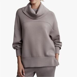 Varley Priya Longline Sweatshirt tan medium